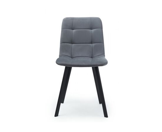 Стул на металлокаркасе Чилли темно-серый / черный, изображение 4 | Интернет магазин мебели и декора LifeDekor