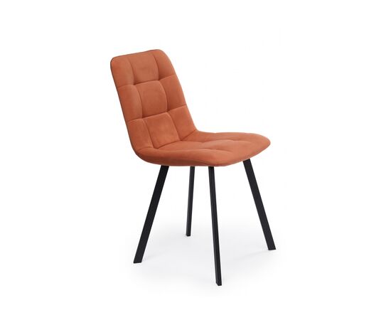 Стул на металлокаркасе Чилли терракотовый / черный | Интернет магазин мебели и декора LifeDekor