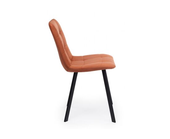 Стул на металлокаркасе Чилли терракотовый / черный, изображение 5 | Интернет магазин мебели и декора LifeDekor