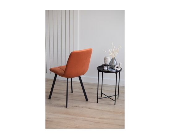 Стул на металлокаркасе Чилли терракотовый / черный, изображение 9 | Интернет магазин мебели и декора LifeDekor