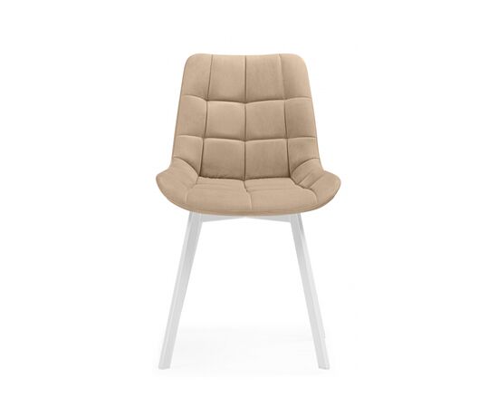 Стул на металлокаркасе Челси 360 бежевый (ZD 210) / белый, изображение 5 | Интернет магазин мебели и декора LifeDekor