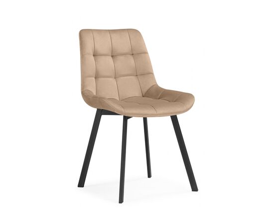 Стул на металлокаркасе Челси 360 бежевый (ZD 210) / черный, изображение 3 | Интернет магазин мебели и декора LifeDekor