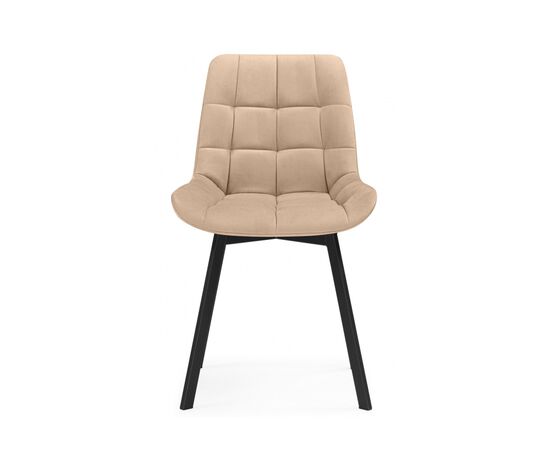 Стул на металлокаркасе Челси 360 бежевый (ZD 210) / черный, изображение 5 | Интернет магазин мебели и декора LifeDekor