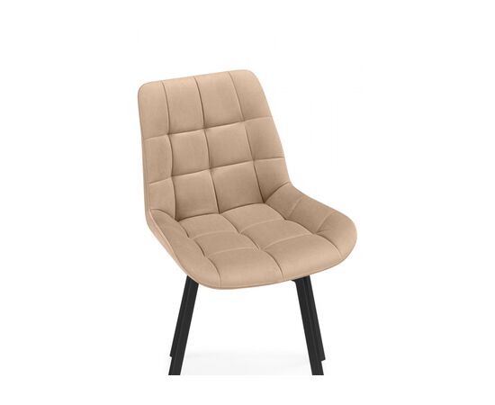 Стул на металлокаркасе Челси 360 бежевый (ZD 210) / черный, изображение 6 | Интернет магазин мебели и декора LifeDekor