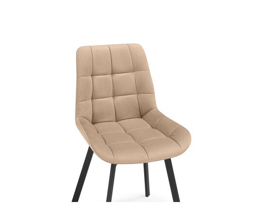 Стул на металлокаркасе Челси 360 бежевый (ZD 210) / черный, изображение 8 | Интернет магазин мебели и декора LifeDekor