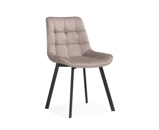 Стул на металлокаркасе Челси 360 латте (ZD 290) / черный, изображение 3 | Интернет магазин мебели и декора LifeDekor