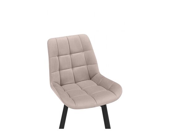 Стул на металлокаркасе Челси 360 латте (ZD 290) / черный, изображение 7 | Интернет магазин мебели и декора LifeDekor