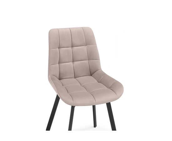 Стул на металлокаркасе Челси 360 латте (ZD 290) / черный, изображение 8 | Интернет магазин мебели и декора LifeDekor