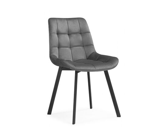 Стул на металлокаркасе Челси 360 светло-серый (ZD 960) / черный, изображение 3 | Интернет магазин мебели и декора LifeDekor