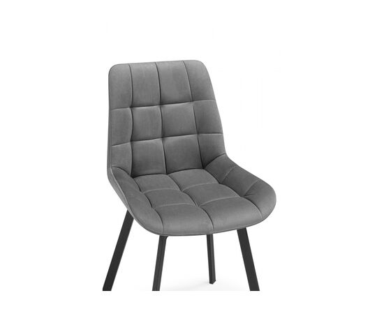 Стул на металлокаркасе Челси 360 светло-серый (ZD 960) / черный, изображение 9 | Интернет магазин мебели и декора LifeDekor