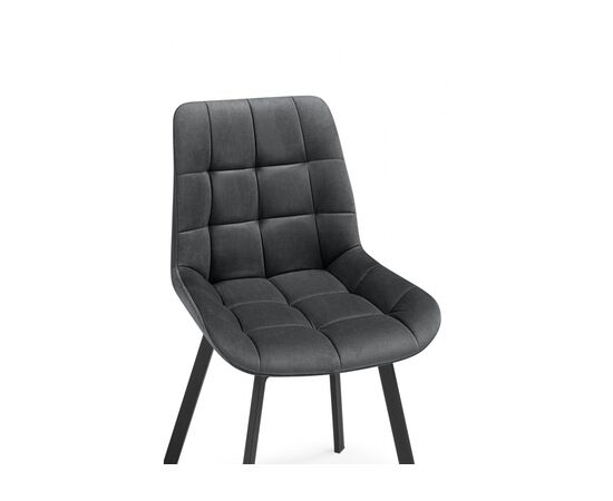 Стул на металлокаркасе Челси 360 темно-серый (ZD 995) / черный, изображение 9 | Интернет магазин мебели и декора LifeDekor