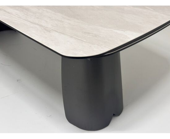 Стол KENT 200 TL-109, испанская керамика / Темно-серый каркас, ®DISAUR, изображение 5 | Интернет магазин мебели и декора LifeDekor