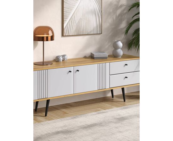 Тумба Вега Саксония ТВ150, белый матовый, изображение 5 | Интернет магазин мебели и декора LifeDekor