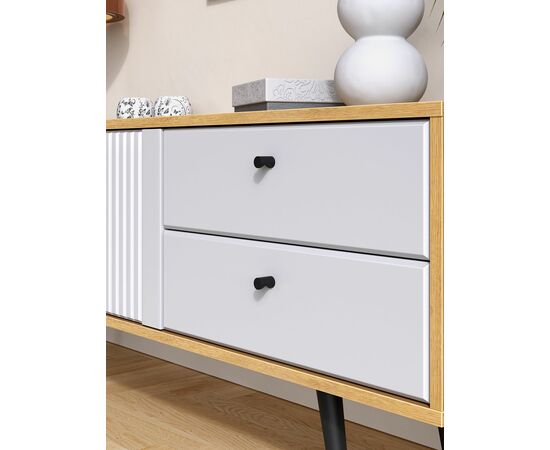 Тумба Вега Саксония ТВ150, белый матовый, изображение 8 | Интернет магазин мебели и декора LifeDekor