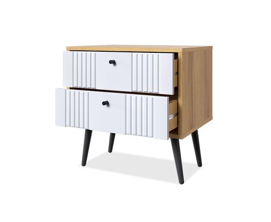 Тумба Вега Саксония, белый матовый, изображение 4 | Интернет магазин мебели и декора LifeDekor