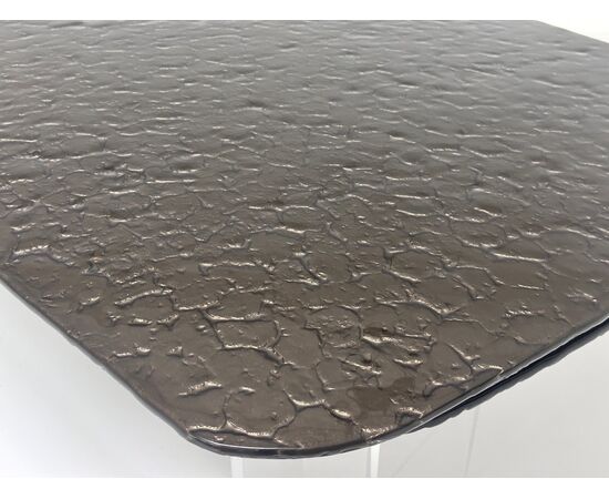 Стол LAURITS 200 GOLDEN, стекло BUBBLE  / Прозрачный каркас ®DISAUR, изображение 5 | Интернет магазин мебели и декора LifeDekor