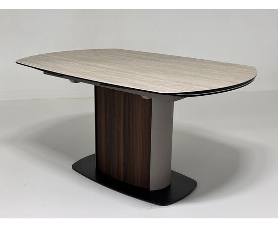 Стол DAGFINN 150 TL-314 поворотная система раскладки, исп. керамика на стекле / Кофе/ Орех, ®DISAUR | Интернет магазин мебели и декора LifeDekor