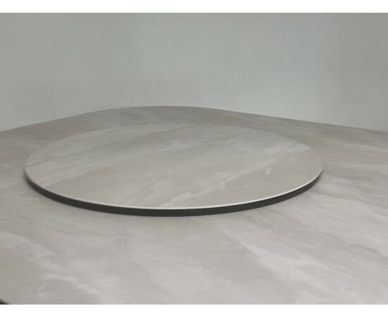 Стол RUBEN 132 TL-109 Серый мрамор, испанская керамика, стекло / Латте, ®DISAUR, изображение 5 | Интернет магазин мебели и декора LifeDekor