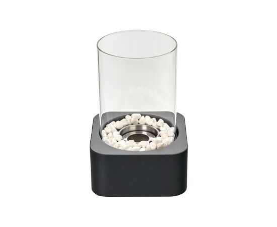 Биокамин настольный "SQUARE", 17x17x25,5 см, из металла, стекла | Интернет магазин мебели и декора LifeDekor