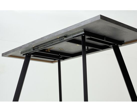 Стол BRICK M 120 Бетон Портленд/ Черный М-City, изображение 4 | Интернет магазин мебели и декора LifeDekor