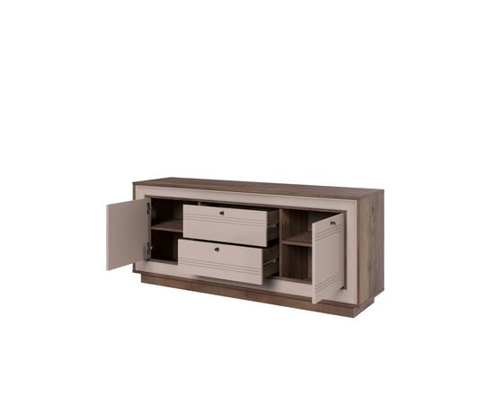 Тумба «Прато» 154, таксония шоколад/кофе с молоком, изображение 4 | Интернет магазин мебели и декора LifeDekor