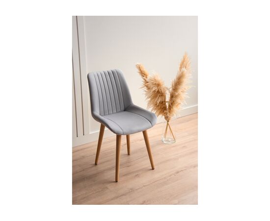 Стул деревянный Седа светло-серый (zd 960) / светлое дерево np, изображение 2 | Интернет магазин мебели и декора LifeDekor