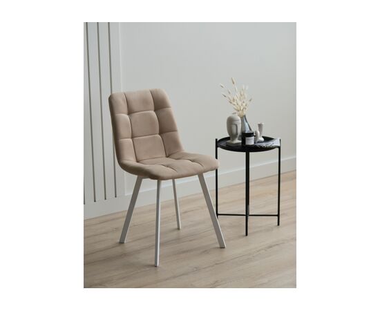 Стул на металлокаркасе Чилли бежевый / белый, изображение 2 | Интернет магазин мебели и декора LifeDekor