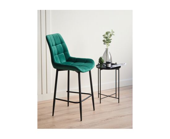 Барный стул Челси 360 зеленый (zd 667) / черный np, изображение 2 | Интернет магазин мебели и декора LifeDekor