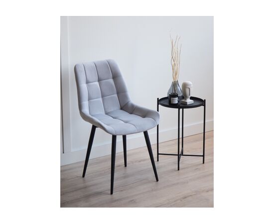 Стул на металлокаркасе Челси К светло-серый (zd 960) / черный np, изображение 2 | Интернет магазин мебели и декора LifeDekor