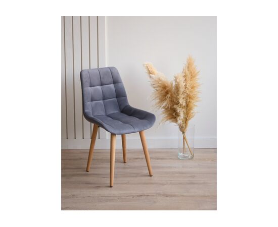 Стул деревянный Челси темно-серый (zd 995) / светлое дерево np, изображение 2 | Интернет магазин мебели и декора LifeDekor