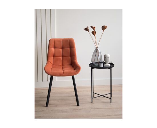 Стул на металлокаркасе Челси 360 П терракотовый (zd 432) / черный np, изображение 3 | Интернет магазин мебели и декора LifeDekor