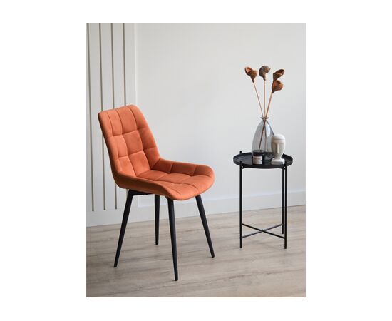 Стул на металлокаркасе Челси К терракотовый (zd 432) / черный np, изображение 2 | Интернет магазин мебели и декора LifeDekor
