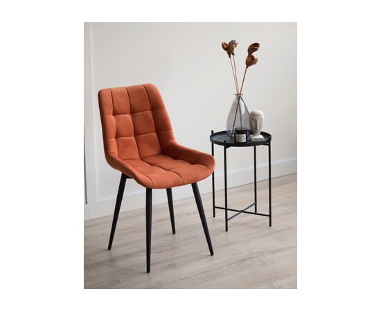 Стул на металлокаркасе Челси 360 К терракотовый (zd 432) / черный np, изображение 3 | Интернет магазин мебели и декора LifeDekor