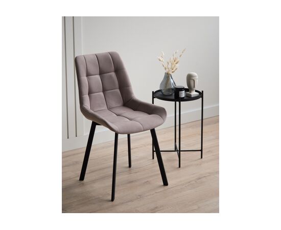 Стул на металлокаркасе Челси 360 П латте (zd 290) / черный np, изображение 2 | Интернет магазин мебели и декора LifeDekor