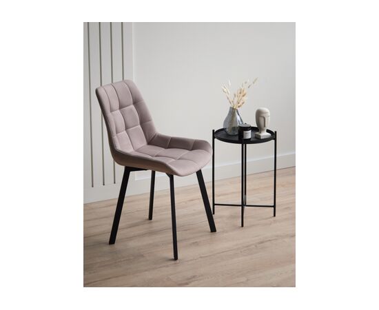 Стул на металлокаркасе Челси 360 П латте (zd 290) / черный np, изображение 3 | Интернет магазин мебели и декора LifeDekor