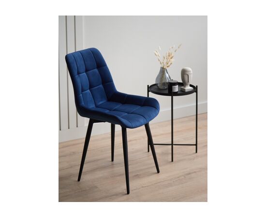 Стул на металлокаркасе Челси 360 К синий (zd 798) / черный np, изображение 2 | Интернет магазин мебели и декора LifeDekor