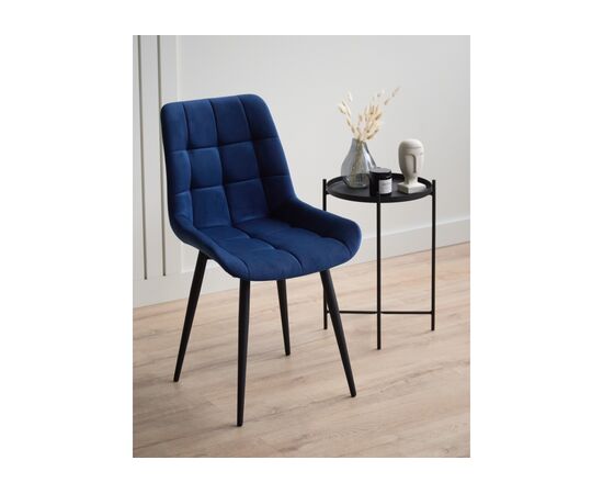Стул на металлокаркасе Челси 360 К синий (zd 798) / черный np, изображение 3 | Интернет магазин мебели и декора LifeDekor