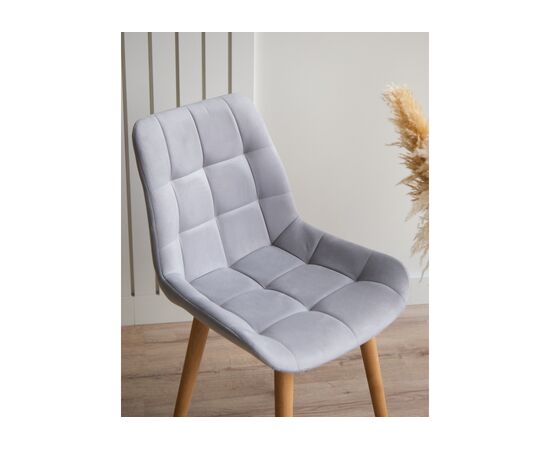 Стул деревянный Челси светло-серый (zd 960) / светлое дерево np, изображение 7 | Интернет магазин мебели и декора LifeDekor