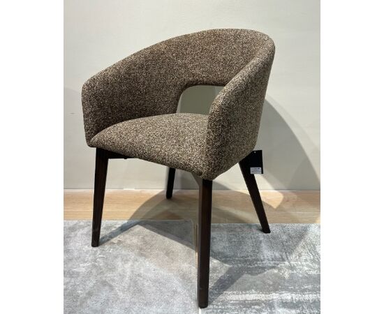 Стул THOMAS BOSTON-151 серый, ткань / орех, ®DISAUR | Интернет магазин мебели и декора LifeDekor