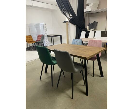 Стол BRICK M 120 Дуб Канзас/ Черный М-City, изображение 2 | Интернет магазин мебели и декора LifeDekor