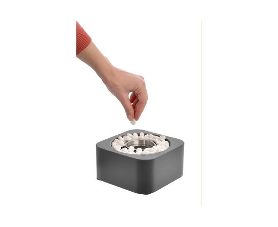 Биокамин настольный "SQUARE", 17x17x25,5 см, из металла, стекла, изображение 9 | Интернет магазин мебели и декора LifeDekor