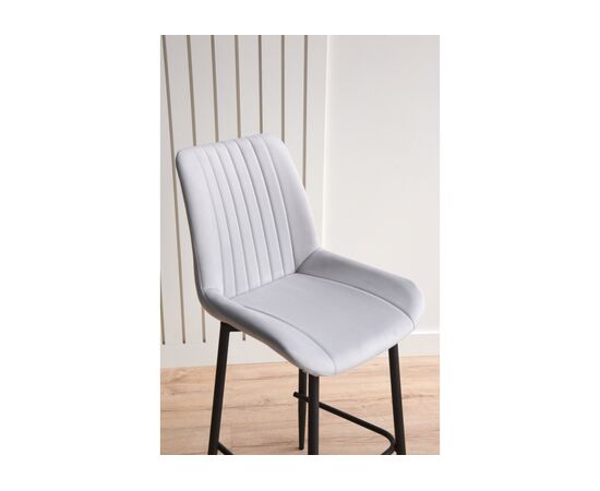 Барный стул Седа 360 светло-серый (zd 960) / черный np, изображение 8 | Интернет магазин мебели и декора LifeDekor