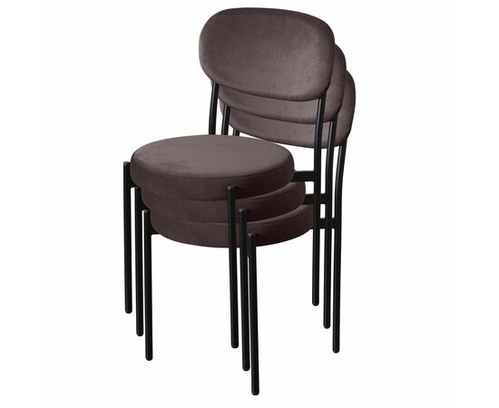 Стул Mason, бархат антрацит 14, изображение 7 | Интернет магазин мебели и декора LifeDekor