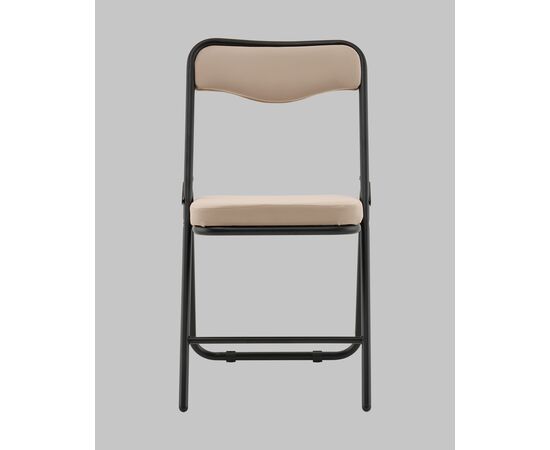 Стул складной Джонни велюр велютто бежевый каркас черный матовый, изображение 5 | Интернет магазин мебели и декора LifeDekor