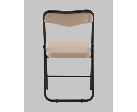Стул складной Джонни велюр велютто бежевый каркас черный матовый, изображение 6 | Интернет магазин мебели и декора LifeDekor