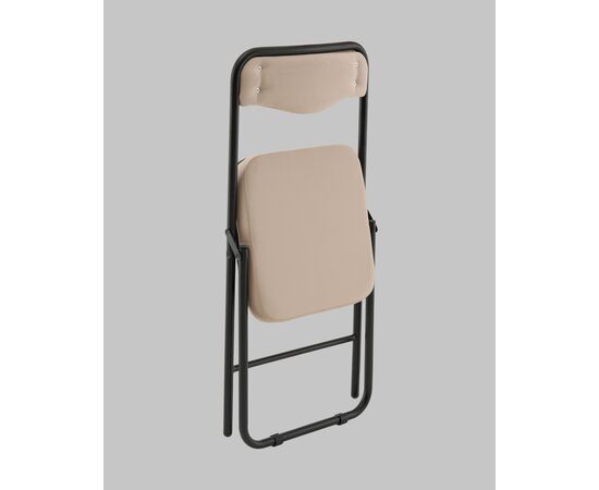Стул складной Джонни велюр велютто бежевый каркас черный матовый, изображение 9 | Интернет магазин мебели и декора LifeDekor