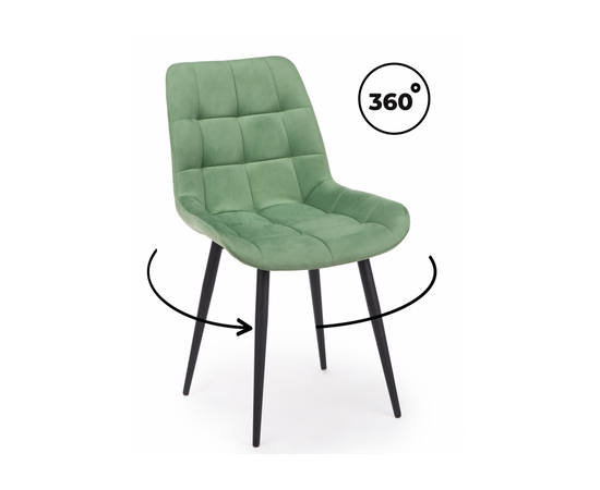 Стул на металлокаркасе Челси 360 К фисташковый (zd 651) / черный np | Интернет магазин мебели и декора LifeDekor