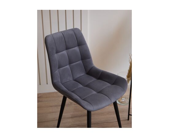 Стул на металлокаркасе Челси 360 К темно-серый (zd 995) / черный np, изображение 8 | Интернет магазин мебели и декора LifeDekor