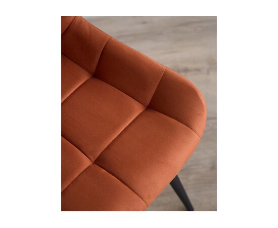 Стул на металлокаркасе Челси 360 К терракотовый (zd 432) / черный np, изображение 9 | Интернет магазин мебели и декора LifeDekor