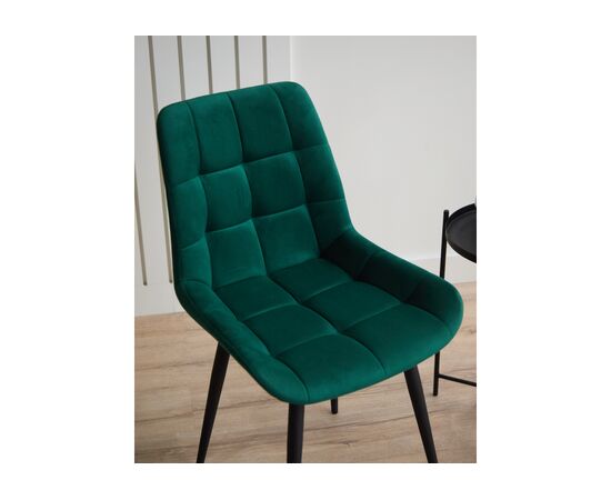 Стул на металлокаркасе Челси 360 К зеленый (zd 667) / черный np, изображение 8 | Интернет магазин мебели и декора LifeDekor